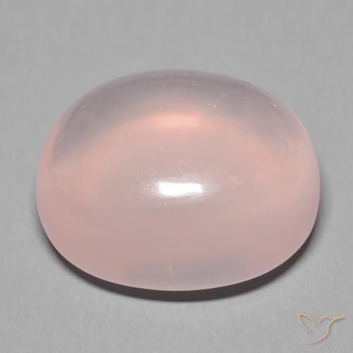 9,17 ctw natürlicher hellrosa Rosenquarz, Oval, Transparent