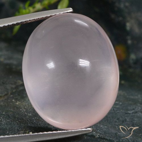 36.82ct Natürlicher hellrosa Rosenquarz, Oval, Transparent