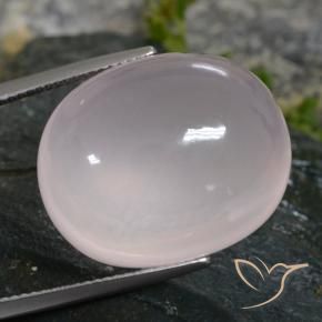 9,17 ctw natürlicher Sehr helles Rosa Rosenquarz, Oval, Transparent / Lichtdurchlässig