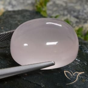 9,17 ctw natürlicher Sehr helles Rosa Rosenquarz, Oval, Transparent / Lichtdurchlässig