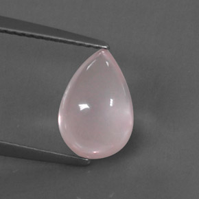 2,66 ctw natürlicher rosafarbener Rosenquarz, Transparent, Transparent / Lichtdurchlässig
