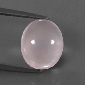 3,44 ctw natürlicher rosafarbener Rosenquarz, Transparent, Transparent / Lichtdurchlässig