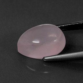 2,69 ctw natürlicher rosafarbener Rosenquarz, Transparent, Transparent / Lichtdurchlässig
