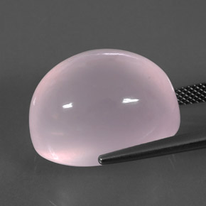 32,52 ctw natürlicher rosafarbener Rosenquarz, Transparent, Transparent / Lichtdurchlässig