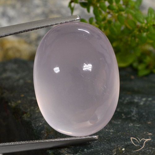 29.72ct Natürlicher hellrose-rosa Rosenquarz, Oval, Lichtdurchlässig