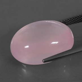 23,66 ctw natürlicher rosafarbener Rosenquarz, Transparent, Transparent / Lichtdurchlässig