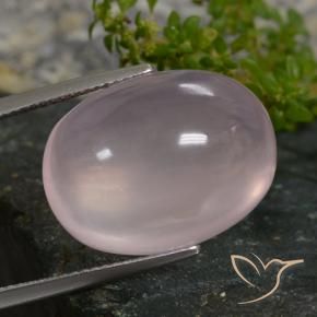 9,17 ctw natürlicher hellrose-rosa Rosenquarz, Oval, Lichtdurchlässig