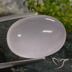 9,17 ctw natürlicher Sehr helles Rosa Rosenquarz, Oval, Lichtdurchlässig