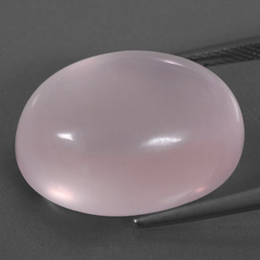 24,19 ctw natürlicher rosafarbener Rosenquarz, Transparent, Transparent / Lichtdurchlässig