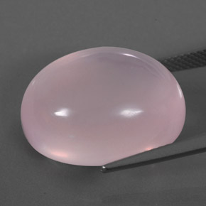 26,27 ctw natürlicher rosafarbener Rosenquarz, Transparent, Transparent / Lichtdurchlässig