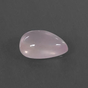 4,48 ctw natürlicher rosafarbener Rosenquarz, Birnenform, Transparent