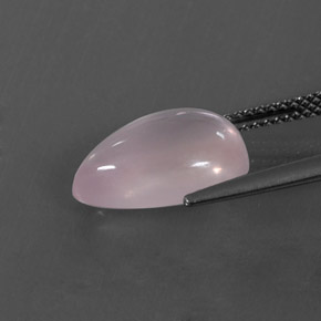4,48 ctw natürlicher rosafarbener Rosenquarz, Birnenform, Transparent