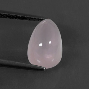 5,14 ctw natürlicher rosafarbener Rosenquarz, Birnenform, Transparent