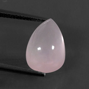 6,10 ctw natürlicher rosafarbener Rosenquarz, Transparent, Transparent / Lichtdurchlässig