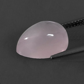 6,10 ctw natürlicher rosafarbener Rosenquarz, Transparent, Transparent / Lichtdurchlässig