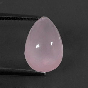 7,74 ctw natürlicher rosafarbener Rosenquarz, Transparent, Transparent / Lichtdurchlässig