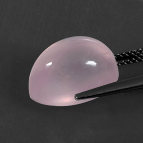 7,74 ctw natürlicher rosafarbener Rosenquarz, Transparent, Transparent / Lichtdurchlässig