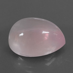 11,54 ctw natürlicher rosafarbener Rosenquarz, Birnenform, Transparent