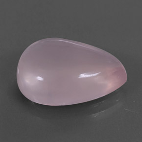 8,11 ctw natürlicher rosafarbener Rosenquarz, Birnenform, Transparent