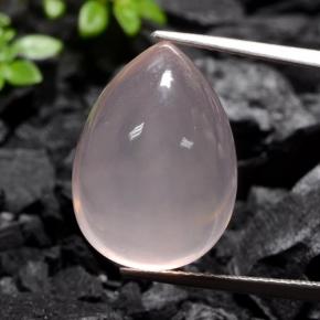 19,92 ctw natürlicher rosafarbener Rosenquarz, Transparent, Transparent / Lichtdurchlässig