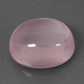 6,10 ctw natürlicher rosafarbener Rosenquarz, Oval Schliff, Transparent