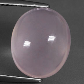 5,71 ctw natürlicher rosafarbener Rosenquarz, Oval Schliff, Transparent
