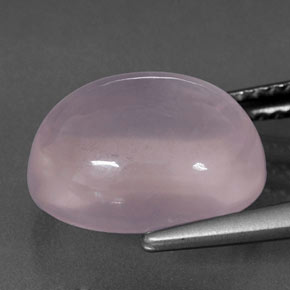 5,71 ctw natürlicher rosafarbener Rosenquarz, Oval Schliff, Transparent