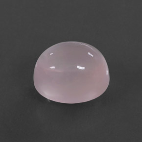 7,42 ctw natürlicher rosafarbener Rosenquarz, Oval Schliff, Transparent