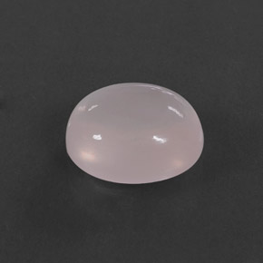 5,50 ctw natürlicher rosafarbener Rosenquarz, Oval Schliff, Transparent