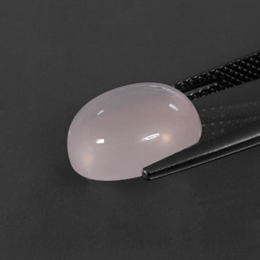 5,50 ctw natürlicher rosafarbener Rosenquarz, Oval Schliff, Transparent