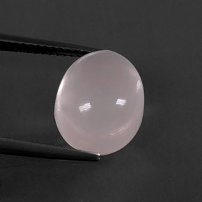 6,70 ctw natürlicher rosafarbener Rosenquarz, Oval Schliff, Transparent