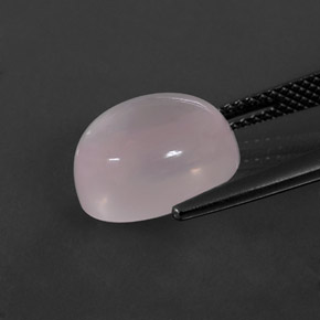 6,70 ctw natürlicher rosafarbener Rosenquarz, Oval Schliff, Transparent