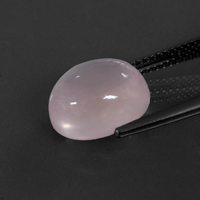 5,82 ctw natürlicher rosafarbener Rosenquarz, Oval Schliff, Transparent