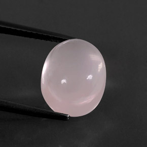 9,17 ctw natürlicher Pink Rosenquarz, Oval Schliff, Transparent