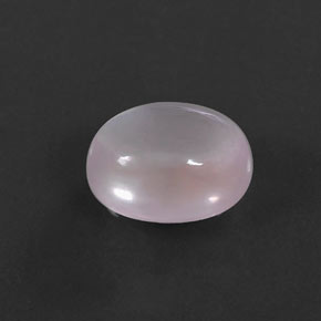 5,59 ctw natürlicher rosafarbener Rosenquarz, Oval Schliff, Transparent