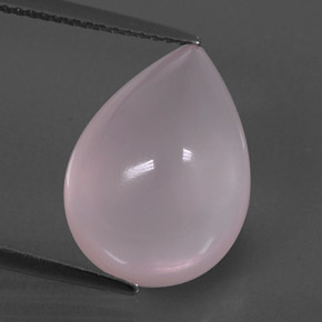 9,09 ctw natürlicher rosafarbener Rosenquarz, Transparent, Transparent / Lichtdurchlässig
