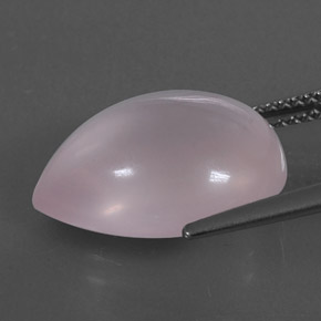 9,09 ctw natürlicher rosafarbener Rosenquarz, Transparent, Transparent / Lichtdurchlässig