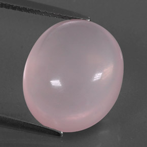 9,02 ctw natürlicher rosafarbener Rosenquarz, Transparent, Transparent / Lichtdurchlässig