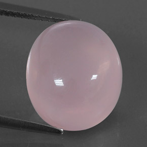 10,34 ctw natürlicher rosafarbener Rosenquarz, Transparent, Transparent / Lichtdurchlässig