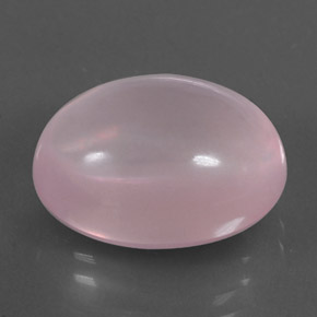 12,51 ctw natürlicher rosafarbener Rosenquarz, Oval Schliff, Transparent
