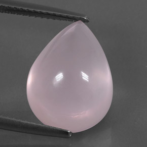 10,98 ctw natürlicher rosafarbener Rosenquarz, Transparent, Transparent / Lichtdurchlässig