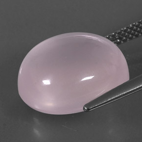 10,08 ctw natürlicher rosafarbener Rosenquarz, Transparent, Transparent / Lichtdurchlässig
