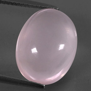 9,31 ctw natürlicher rosafarbener Rosenquarz, Oval Schliff, Transparent