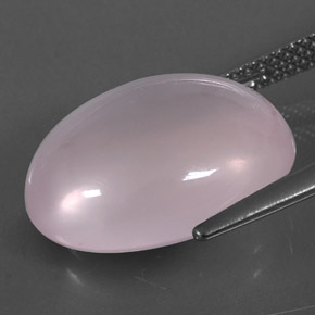 9,31 ctw natürlicher rosafarbener Rosenquarz, Oval Schliff, Transparent