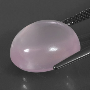 10,34 ctw natürlicher rosafarbener Rosenquarz, Oval Schliff, Transparent