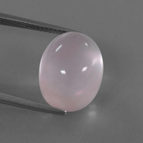 13,97 ctw natürlicher rosafarbener Rosenquarz, Oval Schliff, Transparent