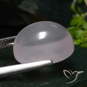 14,77 ctw natürlicher rosafarbener Rosenquarz, Oval Schliff, Lichtdurchlässig