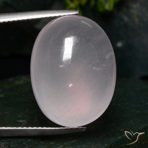 26.04ct Natürlicher Sehr helles Rosenrosa Rosenquarz, Oval, Lichtdurchlässig