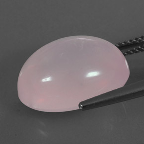 11,67 ctw natürlicher rosafarbener Rosenquarz, Transparent, Transparent / Lichtdurchlässig