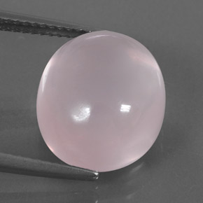 10,40 ctw natürlicher rosafarbener Rosenquarz, Oval Schliff, Transparent